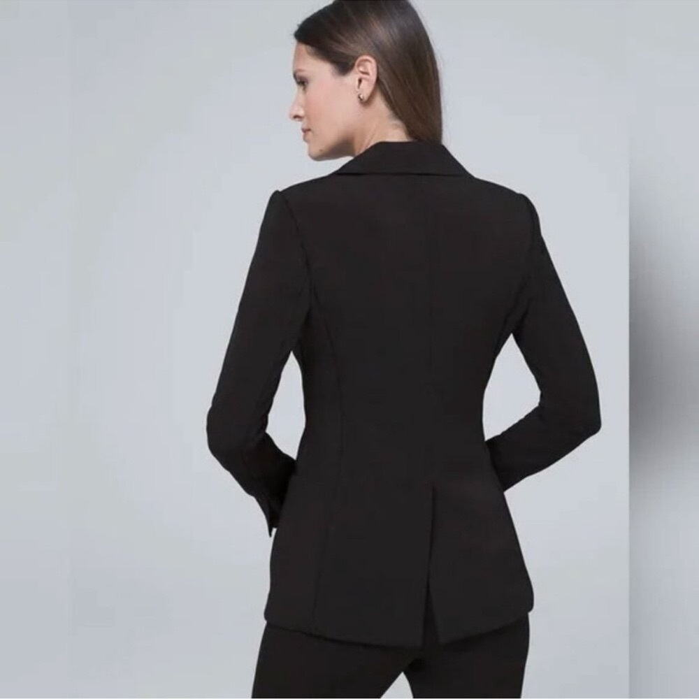 White House Black Market The Essential Blazer Jacket Black Size 2 - Picture 2 of 14